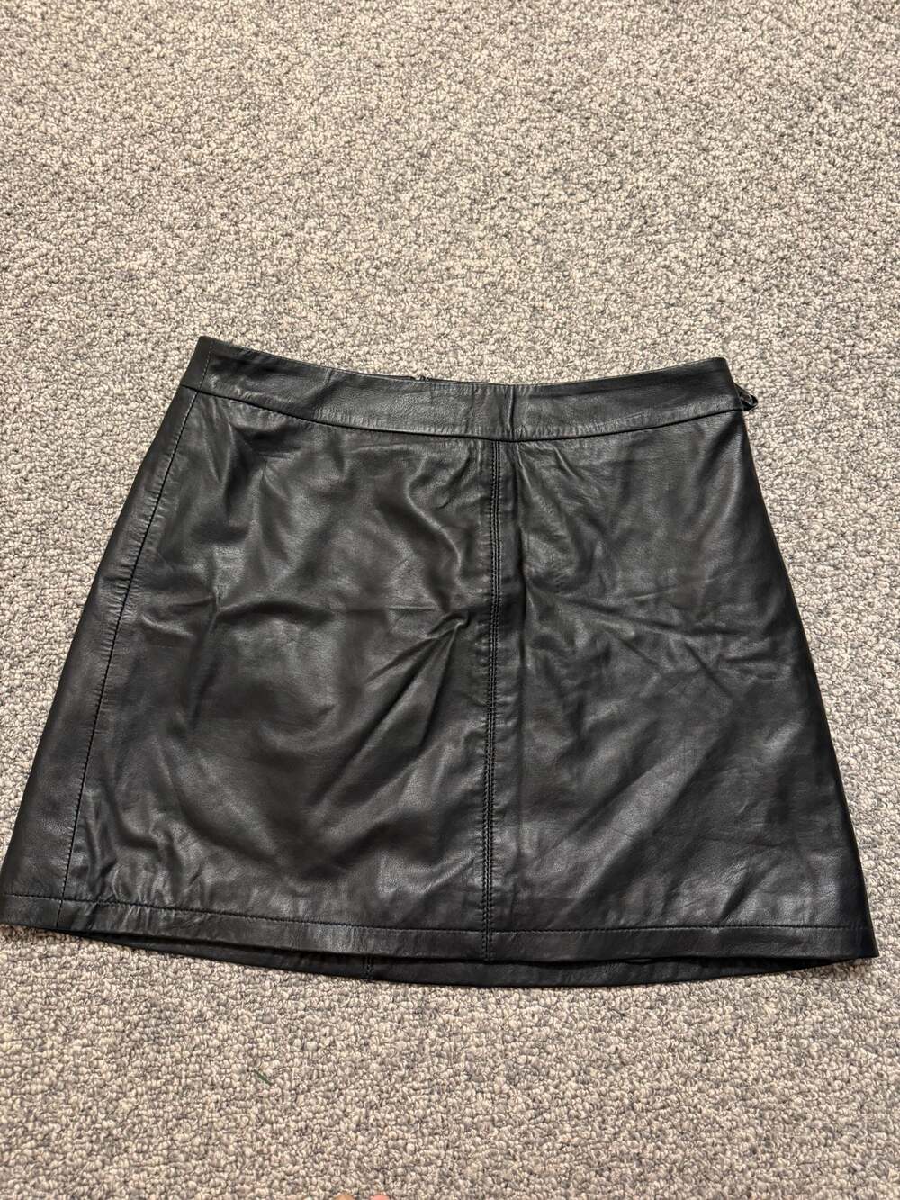 Cupcakes and Cashmere Black  Leather Mini Skirt Size 6